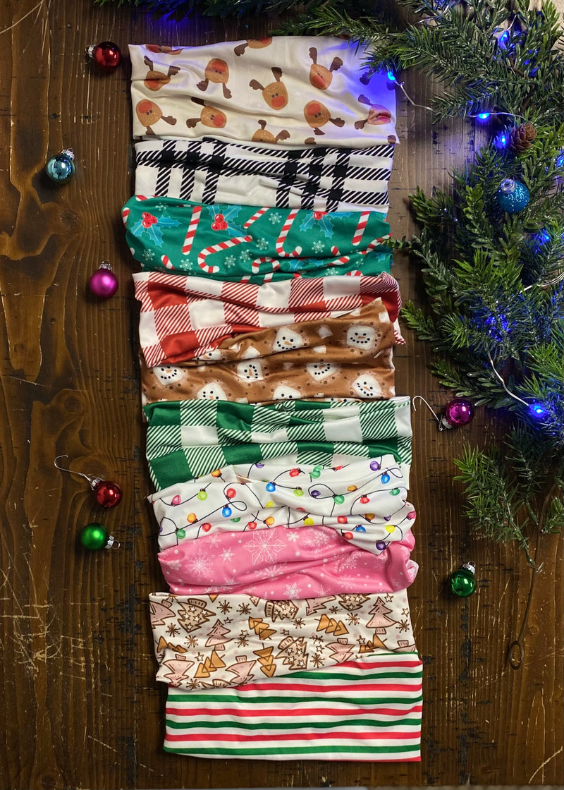 Holiday Extra Wide Yoga Headbands