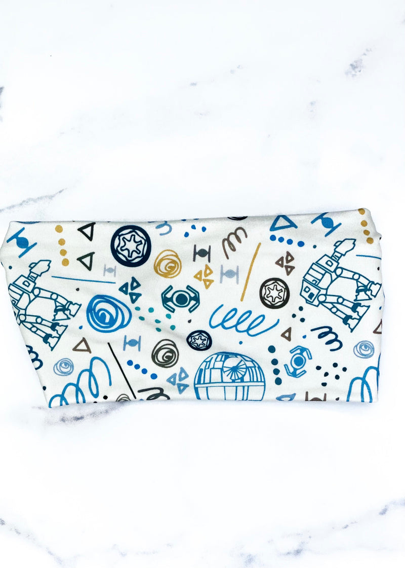 Upcycled Star Wars Extra Wide Yoga Headband