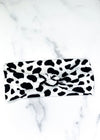 Cow Spots Top Knot Headband