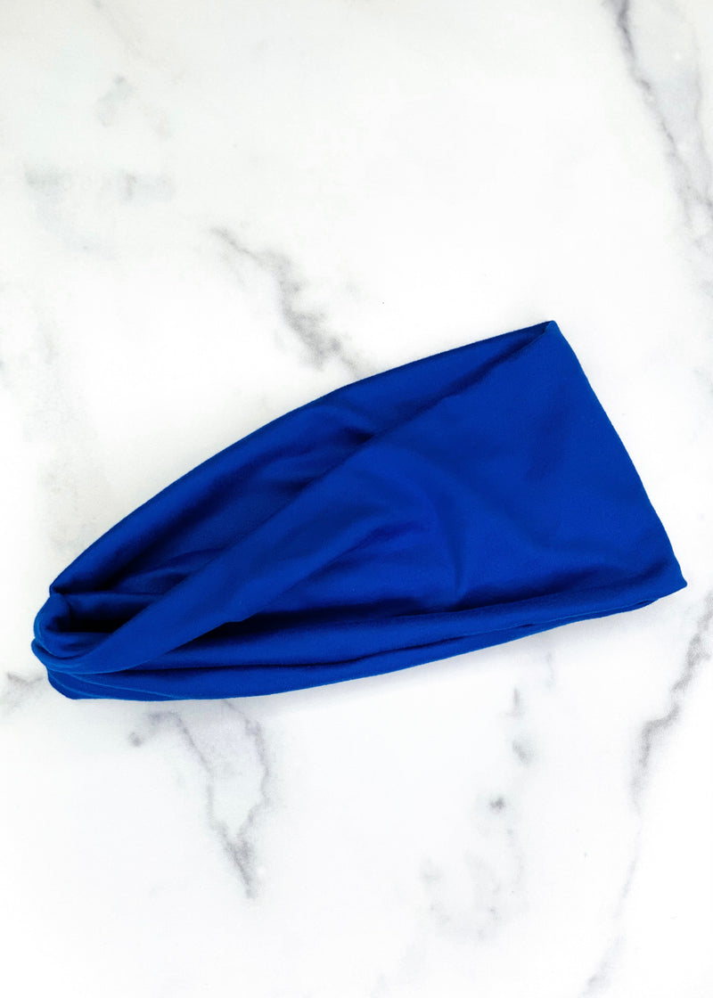 Royal Blue Twist Headwrap