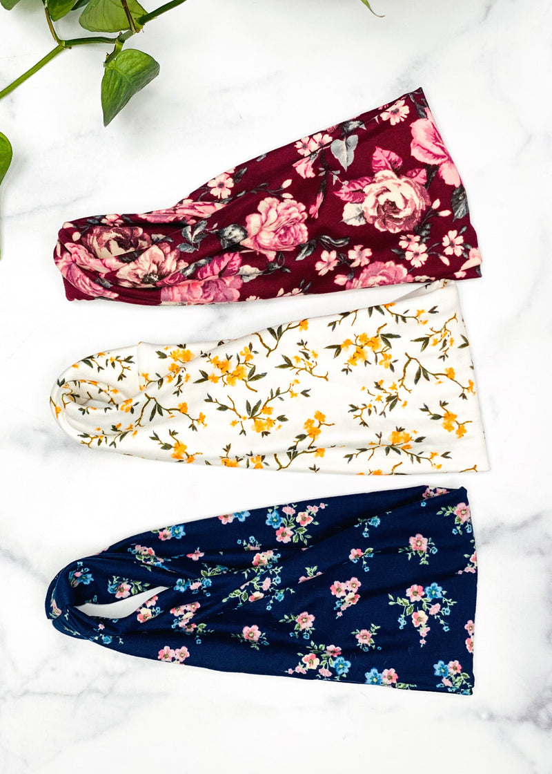 Floral Twist Headwraps