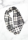 White Flannel Knot Headband
