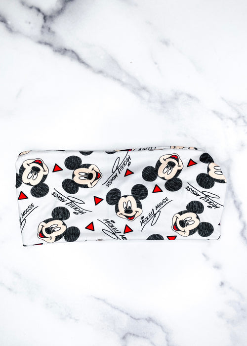 Upcycled Mickey Twist Headwrap