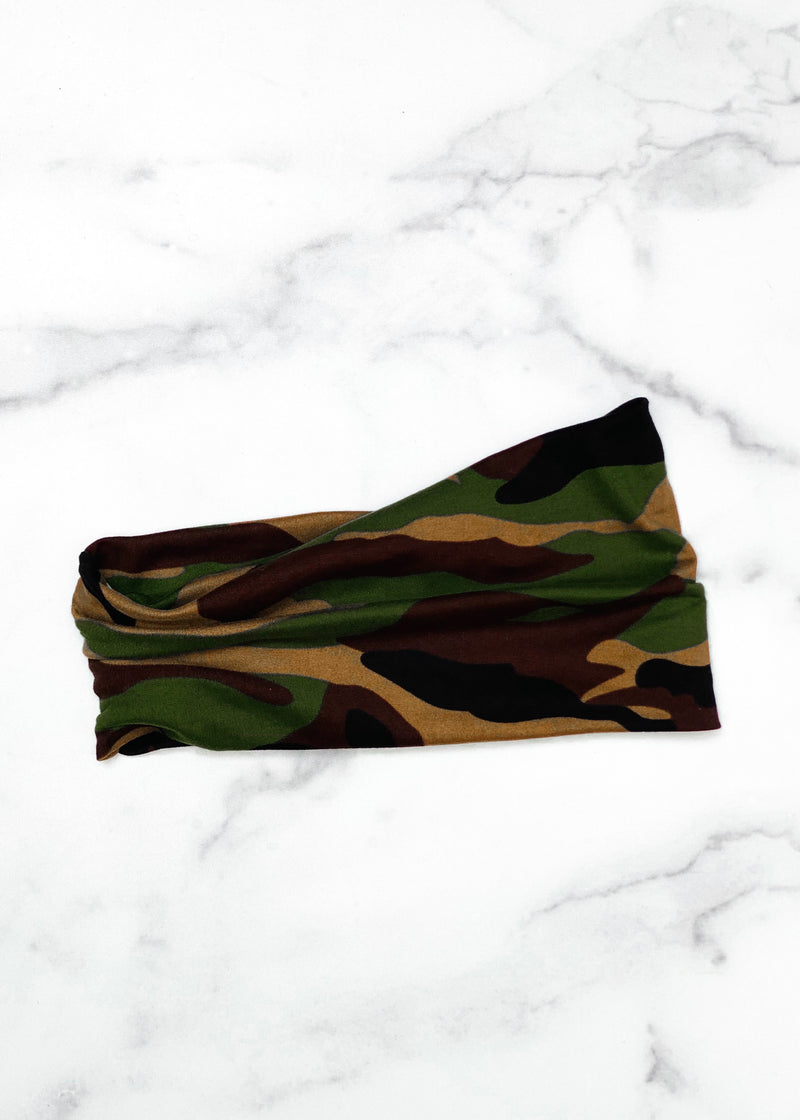 Wide Camo Headband