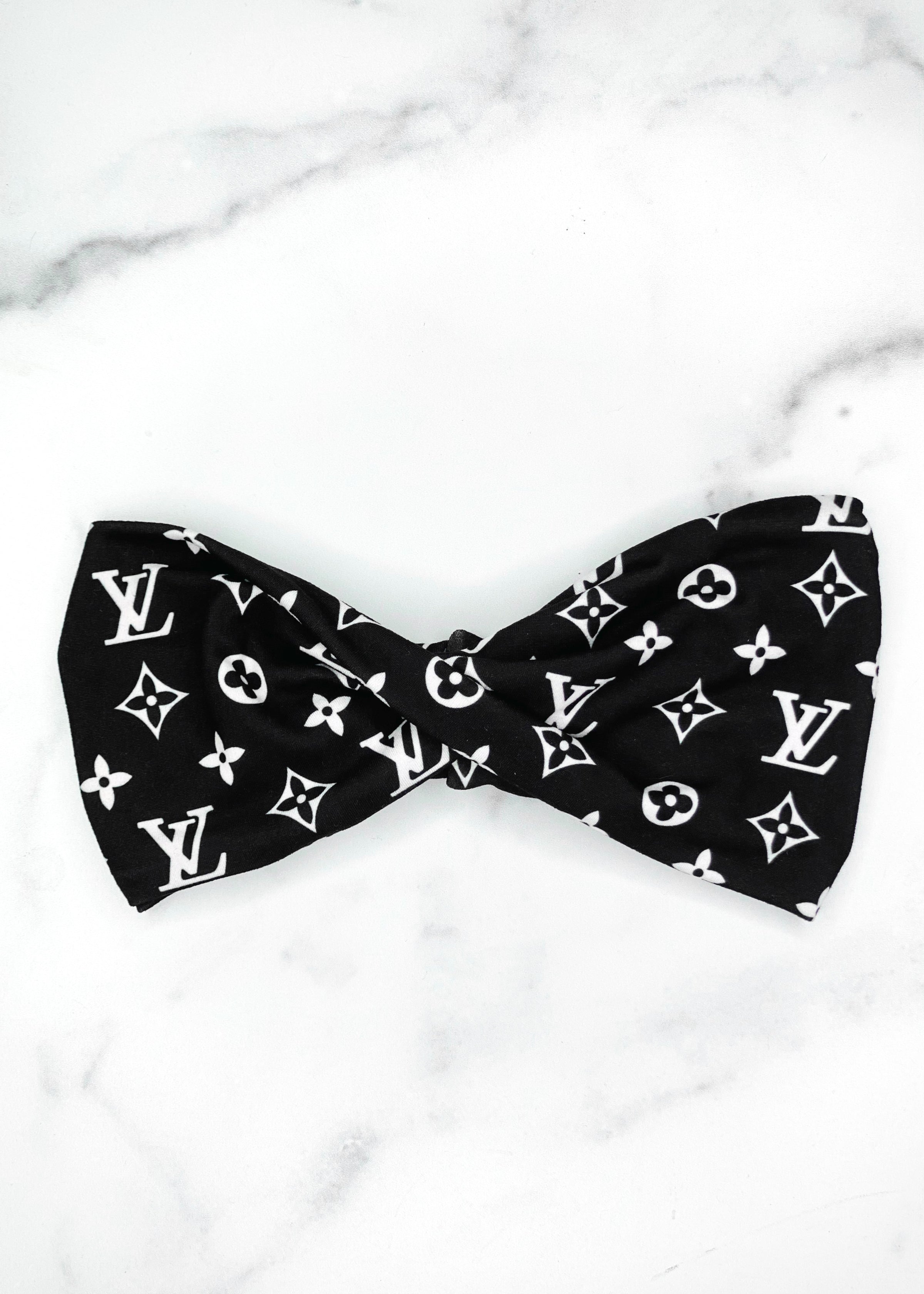 Black White LV Twist Headwrap MandaBees – MandaBees Headbands