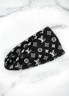 Black & White LV Twist Headwrap