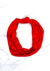 Red Top Knot Headband