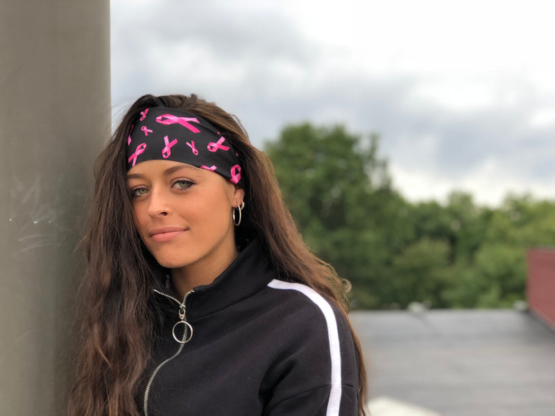 Pink Ribbons: Charity Yoga Headband