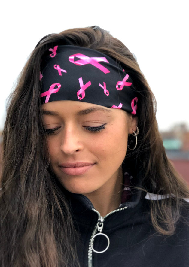 Pink Ribbons: Charity Yoga Headband