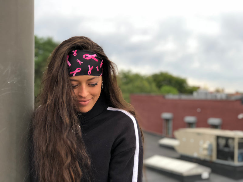 Pink Ribbons: Charity Yoga Headband