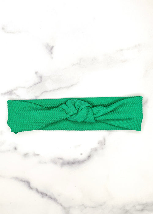 Green Knotted Headband