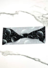 Black and White Moon Yoga Headband 