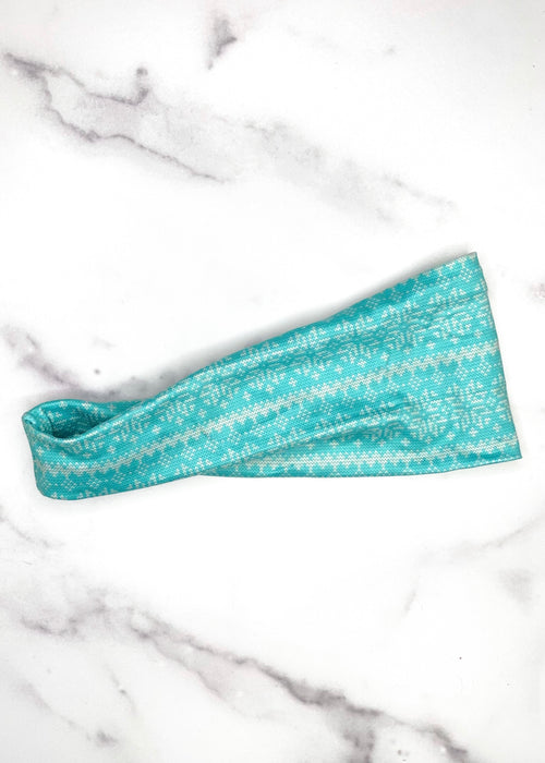 Holiday Print Twisted Headband 