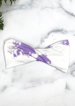 Twisted Headband in Purple Tie Dye