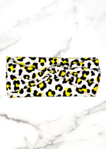 Knot Headband in Neon Cheetah
