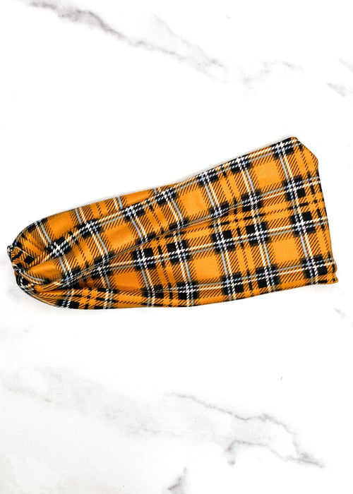 Yellow Plaid Headband