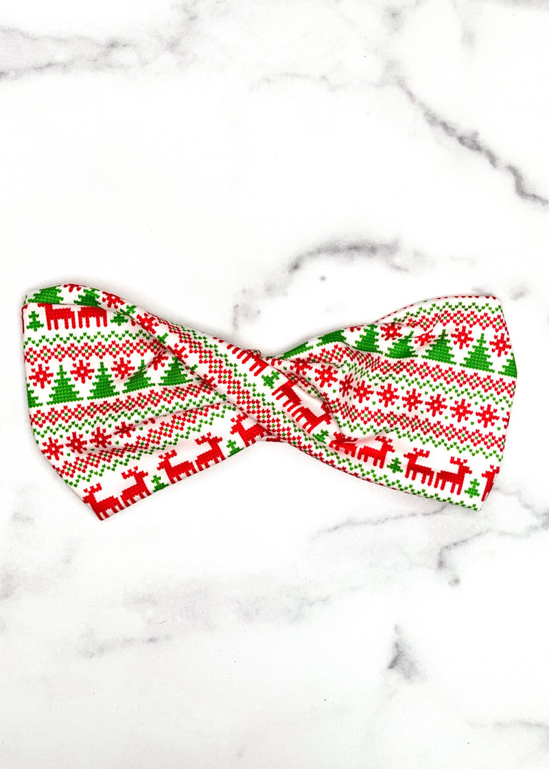 Red and Green Plaid Headband