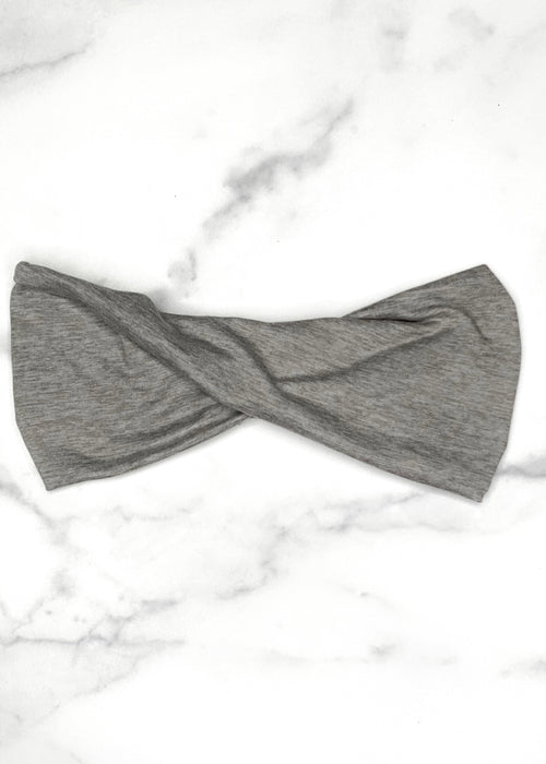 Heather Gray Twist Headwrap