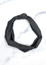 Charcoal Top Knot Headband