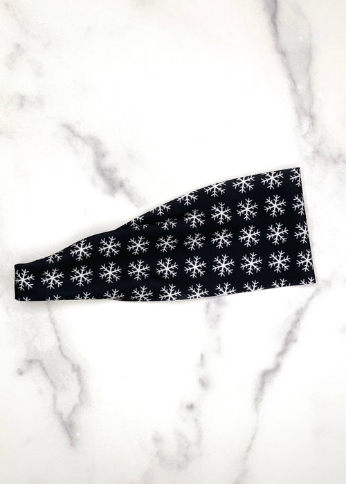 Black and White Snowflake Headband