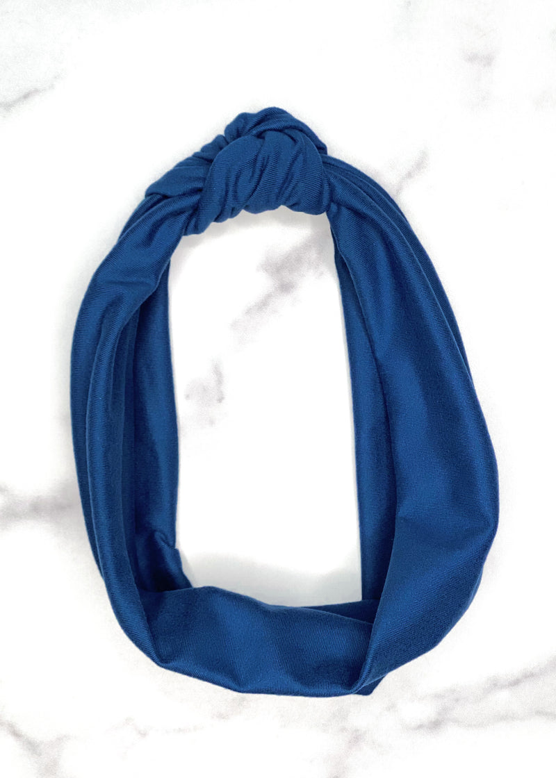 Knot Headband in Blue