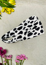 Cow Spots Twist Headwrap
