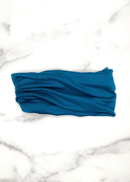 Extra Wide Yoga Headband in Turquoise