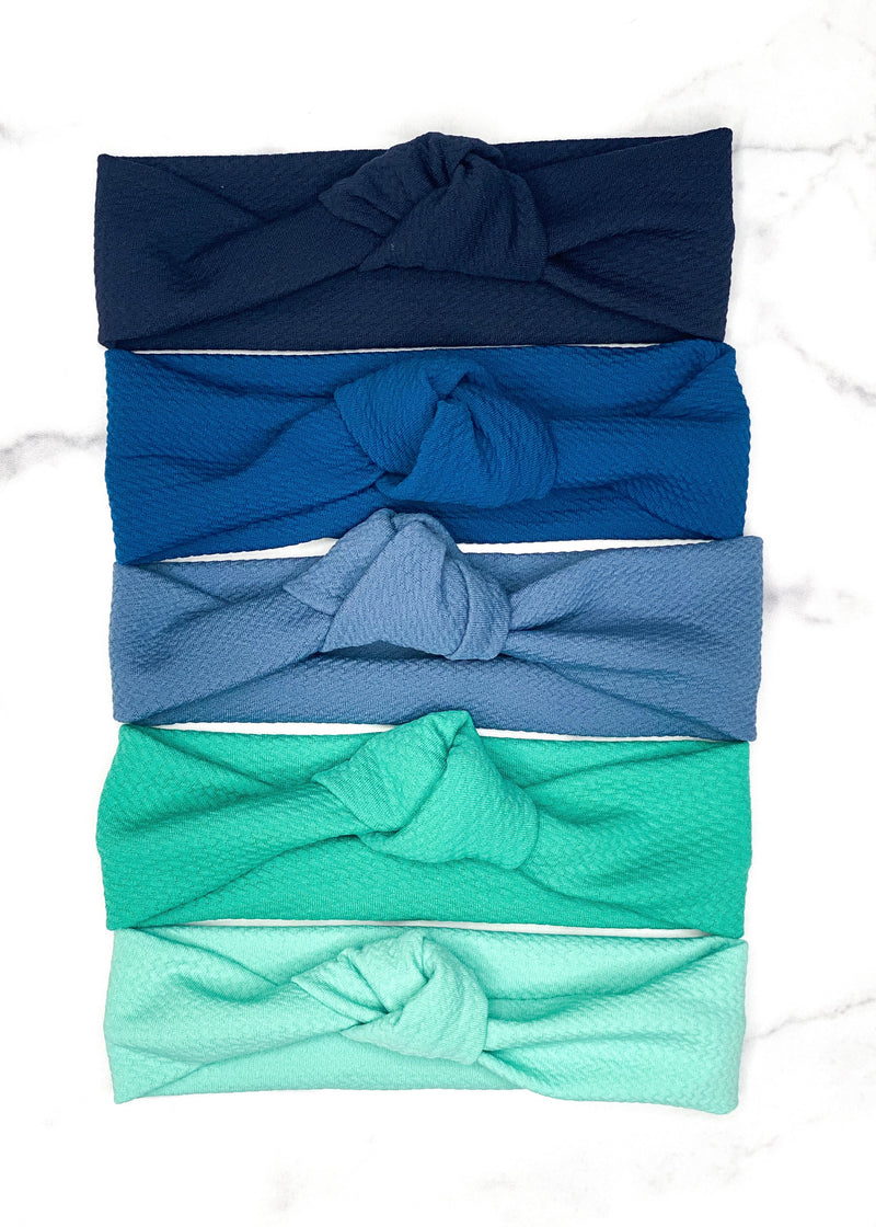 Textured Top Knot Baby Headbands