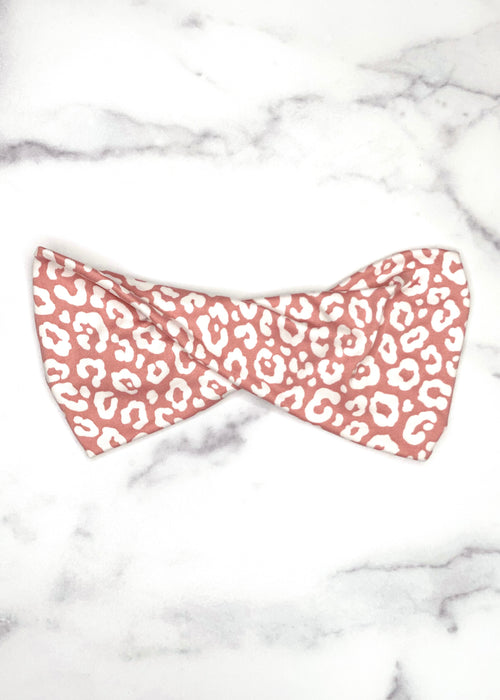 Cheetah Headband in Mauve