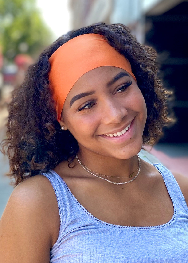 Orange No Slip Yoga Headband