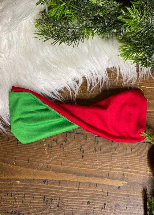 Red and Green Reversible Headband