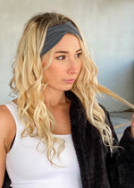 Gray Twisted Headwrap