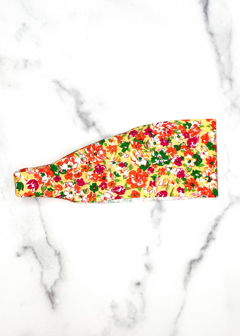 Yoga and Running Headband in Floral Print