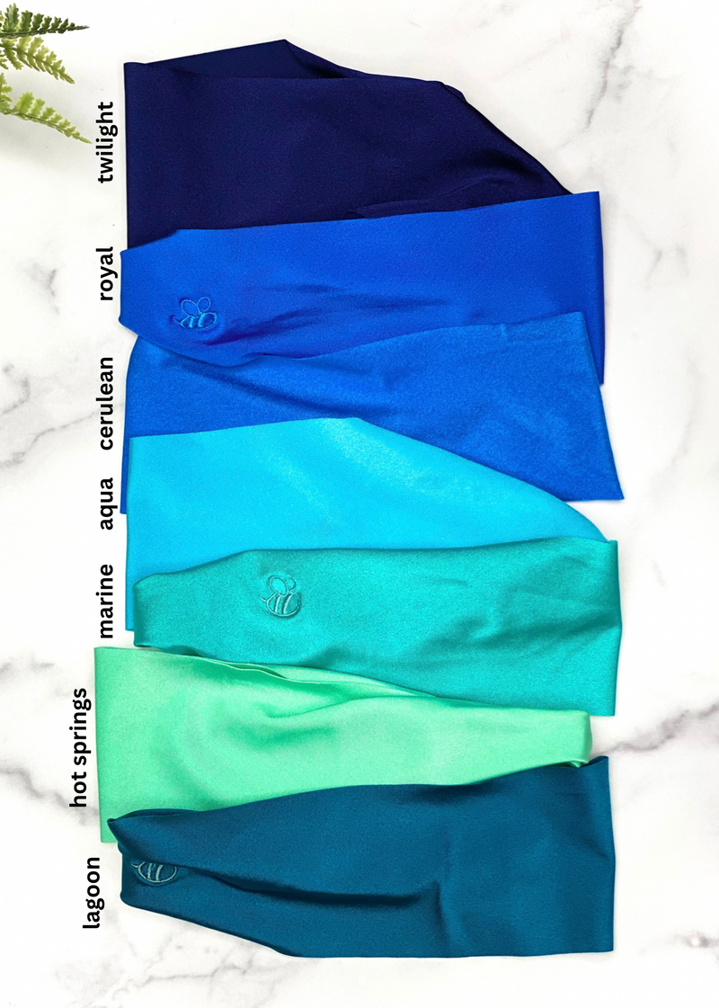 Blue Yoga Headbands