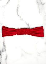 Braided Headband in Red