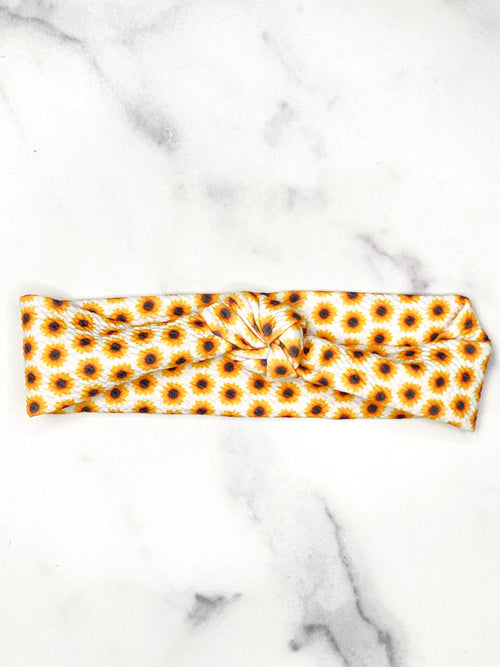 Sunflower Baby Headband