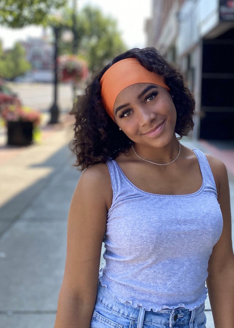 Orange No Slip Yoga Headband
