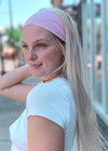 Soft Pink No Slip Yoga Headband