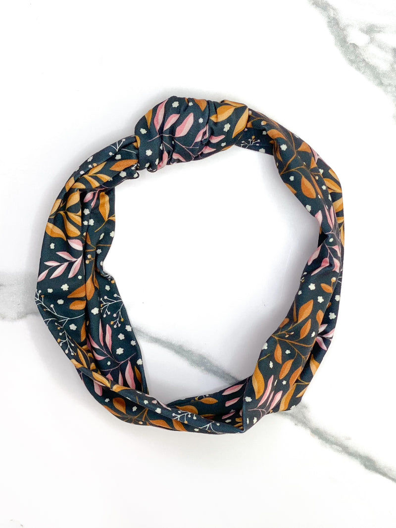 Fall Leaves Knot Headband