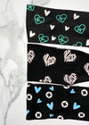 Medical Heart Printed Antimicrobial Yoga Headbands