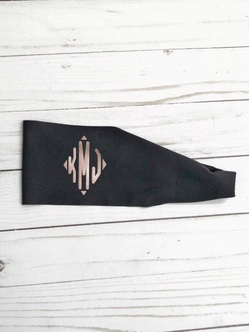 CUSTOM monogrammed yoga headbands