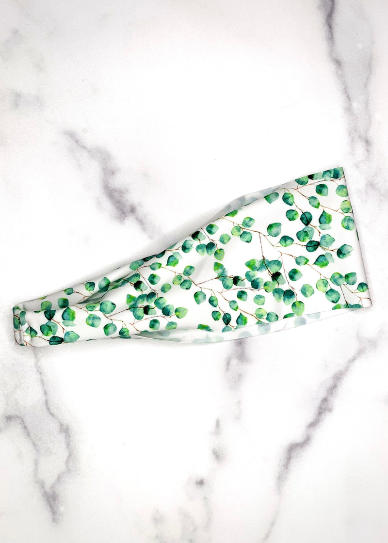 Yoga Headband Eucalyptus Print