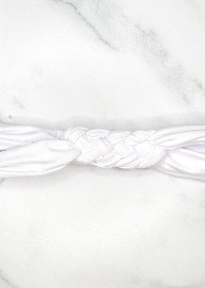 White Braided Headband