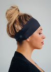 Slate gray antimicrobial yoga headband