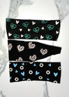 Medical Heart Printed Antimicrobial Yoga Headbands