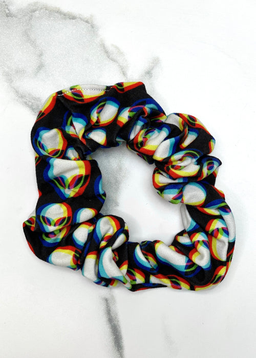 Alien Print Scrunchie