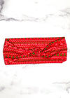 Christmas Red Knot Headband 