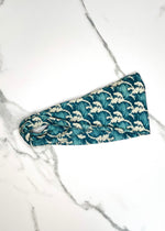 Ocean Print Twisted Headwrap
